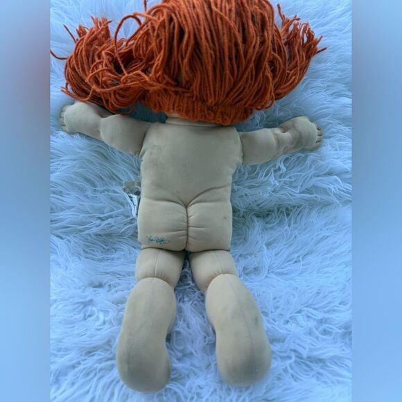 Cabbage Patch Kid 1978/1982 Red Yarn Hair Green Eyes Coleco Doll – No Clothes - Picture 12 of 17